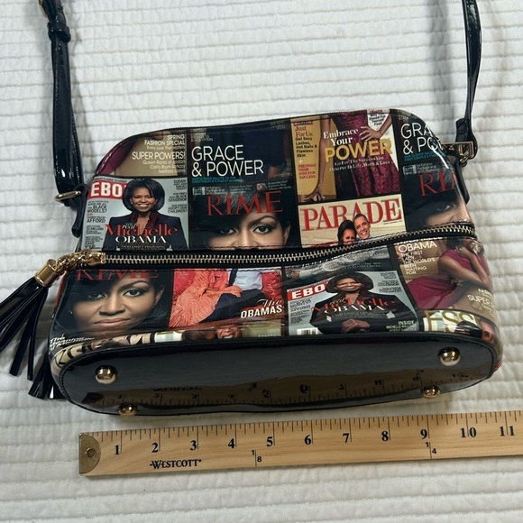 Michelle Obama Magazine, Patton Leather Purse. - Picture 7 of 8